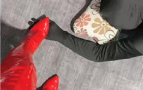 【冰诺】高跟长靴全体重踩狗爪【完整版】