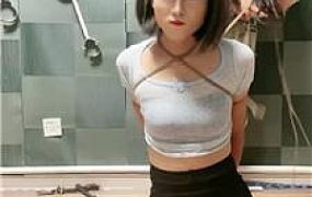 【盈盈】五花大绑囚禁变装奴/囚禁狗笼 JS240726-15