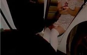 【小妍】户外停车场-遛狗驯化人形犬