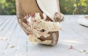 【大美】白色平底鞋踩QQ糖+吐司面包 YC-240727-4