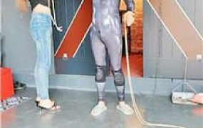 【圈养基地】吊绑囚禁人形犬 JS240817-11