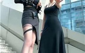 【有希子】双S-户外狗视角-踩踏喂食/口水