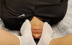 【上海汤圆】白袜脚蹂躏狗脸/踩踏 JS240822-28