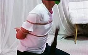 【冰炫】捆绑藤条抽/抽耳光/口球塞嘴【完整版】