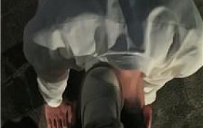 【诗琪】户外仔细舔脏皮鞋白棉袜 JS240913-20