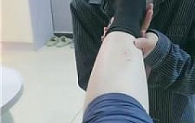 【甜音骑士】清理皮鞋黑棉袜/骑狗脖/物化脚垫 JS240909-7