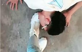 【紫烟】商场楼道脏鞋蹂躏前男友 JS240925-8