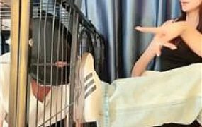 【傲雪】双S-舔脏运动鞋/关狗笼/闻白袜/保鲜膜全包/踩踏 JS240924-5