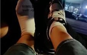 【李老师】车内脏鞋白袜玩司机奴 JS240923-8