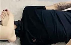 【沐沐大大】掐乳/舔裸足/鞭打/踩踏 JS241019-8