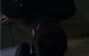 【玥樾】户外狗链遛狗/桌底舔脏鞋白袜 JS241103-24