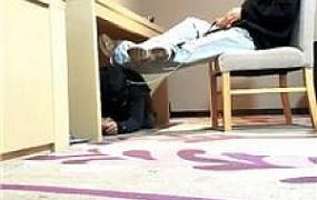 【乔伊】桌底视角-老爹鞋踩虐/胯下羞辱【双视角版】 bf46474