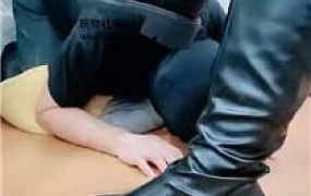 【拽拽】近距离舔闻长靴原味白袜 JS241104-27