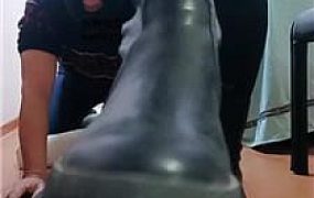 【美柠】转胯狗爬/长靴踩虐/原味棉袜辱/袜子套手 JS241122-21