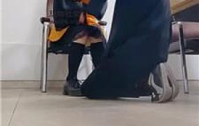 【女生也能很暴力】大学城开发cos女神S-皮鞋及膝袜虐杀【上】JS241201-45