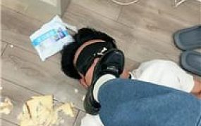 【菲S】皮鞋白袜踩踏喂食/袜子塞嘴 JS241203-13