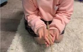 【白兔】竹子狠抽/清理小白鞋白袜 JS241211-41