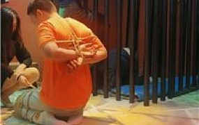 【咩祖】双S-双M-捆绑/跪舔肉丝jio/藤条狠抽/踩踏 bf48048