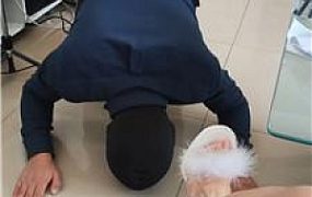 【潍坊诗诗】圈养家奴下跪伺候 JS241222-2