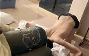 【黑兔】小白鞋碾压/牛仔裤坐脸/滴蜡 JS250113-35