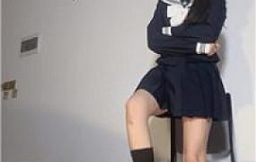 【甜恬】JK日系女主-皮鞋及膝黑袜虐 bf49613