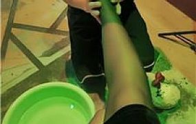 【咩祖】下跪狗嘴伺候沐足 JS250121-15