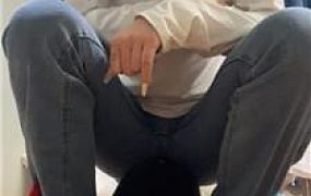 【白兔】牛仔裤女神白袜诱惑虐 bf50310