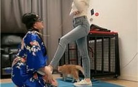 【暴主】母畜-囚禁狗笼-舔帆布鞋船袜-狗链遛狗 JS250303-34