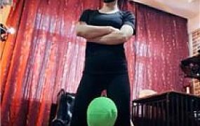 【冷颜】运动后原味鞋袜虐绿帽 bf51105