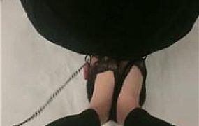 【桃之妖妖】蕾丝船袜挑逗贱奴 JS250327-29