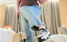 【樊樊】闻舔脏鞋棉袜-暴力踩踏踢踹 JS250503-8