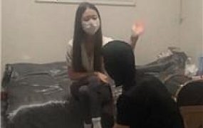 【女生也能很暴力】贝壳头白袜重度虐打 JS250518-5