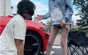 【千千】户外调教遛狗 bf54035