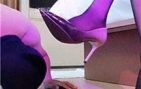 【米小糖】高跟黑丝踩踏喂食 JS250608-27