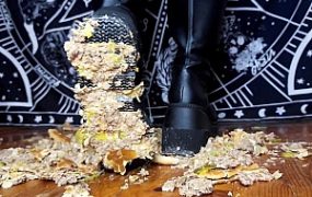 暗黑哥特美女第二弹厚底靴汉堡地毯 YC-240906-7