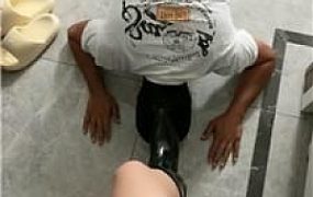 【esse殿下】清理脏长靴-拖鞋白袜踩狗头 JS250630-9