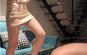 【黑喵】脏平底鞋玉足虐下跪奴 bf57257