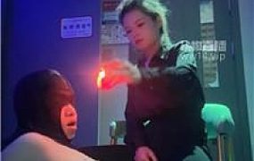 【素人挖掘机】私人影院滴蜡-黑丝虐 JS250905-34