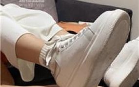 【女S盈盈】小白鞋超脏棉袜踩 JS250820-29