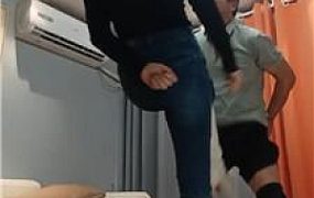 【晨颜】白皮靴重度踢裆计划【双视角版】 JS251005-37