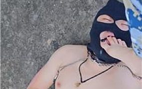 【樱樱】军训女神阳台遛狗 JS251008-5