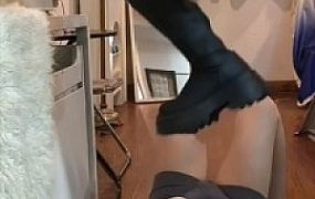 【素人字母】JK女S长靴全体重踩踏跳踩 JS250626~6