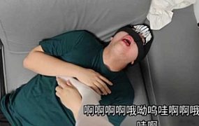 岚儿白色丝袜绞杀，M面目极其狰狞，牙齿都被染红了，吐血 ACYC-4634