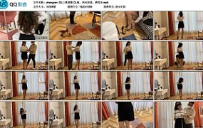 [zhangyan] zhangyan OL口球放置 OL装、肉丝凉高、裤里丝