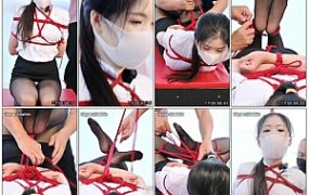 【惩戒学园】思思驷马折磨纯享版 黑丝OL 黑丝脚 驷马缚 驷马放置 SP鞭打 tk攻击