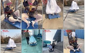 【媚娘原创】小推车拉M出去遛弯