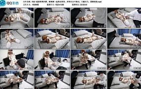 【HUI】超紧股绳折磨，跟裤裤一起勒近肉里，疼得完全不敢动，大腿木马，ZDB强高