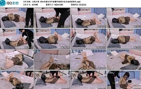 心悦艺束 肉丝性感女学生被驷马紧缚全包头套绝望挣扎