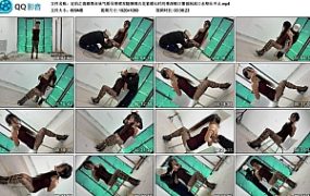 【冰悦原创】定拍之高跟黑丝袜气质吊带裙双腿捆绑五花紧缚长时间带深喉口塞强制流口…