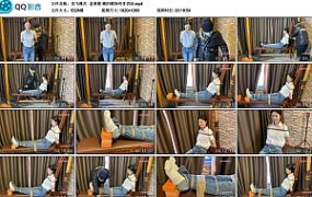 【龙飞绳艺】老虎凳 痛的模特咬牙切齿